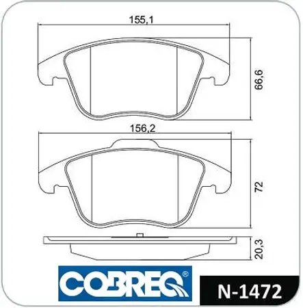 Juego de pastillas de freno- VOLVO V70