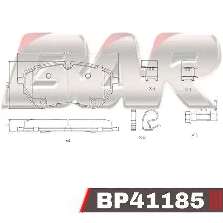Juego de pastillas de freno- VW AMAROK V6 2017/