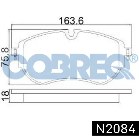 Juego de pastillas de freno- VW AMAROK V6 2017/