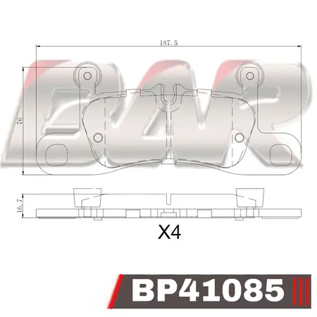 Juego de pastillas de freno- VW TOUAREG/PORSCHE CAYENNE