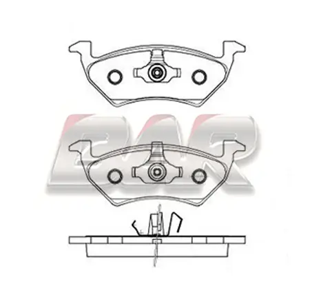 Juego de pastillas de freno- VW VOYAGE 11>